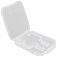 eTECH Collection 20 Pack of Clear Plastic SD/SDHC/SDXC/MicroSD/MicroSDHC/MicroSDXC Memory Card Case Holder for SanDisk/Kingston/Transcend/Samsung Memory Card (Case Only, Memory Card Not Included)