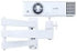1/4" 360 (7.87"+7.87" 1/4" Foldable Projector Wall Mount | White Heavy-Duty | Screw | Rotatable | Universal for Mini
