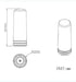 WiFi Antenna(WiFi, WiMAX Bluetooth and Zigbee) monopole Extreme Low Profile RP SMA Plug