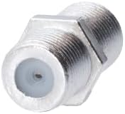 F81 F Female to Female Coupler F-Type Adapter Connector for RG6 Coax Cable, 10/20/30/50/100 Pack (50)