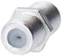 F81 F Female to Female Coupler F-Type Adapter Connector for RG6 Coax Cable, 10/20/30/50/100 Pack (50)