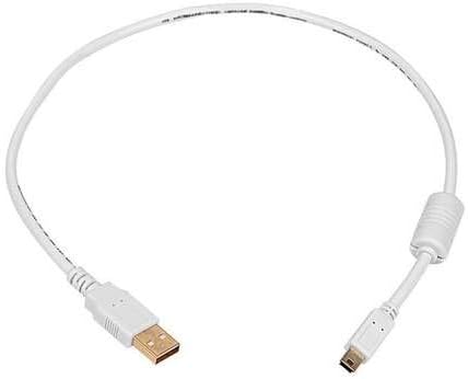 Monoprice 1.5-Feet USB 2.0 A Male to Mini-B 5pin Male Cable with Ferrite Core (Gold Plated) - Black
