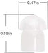 Replacement Mushroom Earbud for Motorola Kenwood Walkie Talkie, Acoustic Tube Earpiece (10 Pack)