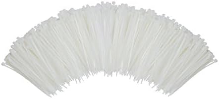 South Main Hardware 848103 1000-Pack 4 Inch Small Cable Ties, Natural, 18-Lb Test, 1000 Tie