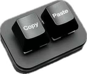 USB Mini 2-Key Keyboard Copy and Paste, Programmable Macro Keyboard, Hot Swappable Mechanical with 1.5 Meter USB Cable