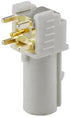 keisnoaja 2Pcs Fakra SMB B Male RF Coaxial Adapter, Fakra B Male PCB Mount Right Angle Connector for GPS Telematics