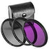 Ultimaxx 67MM Complete Lens Filter Accessory Kit - UV CPL FLD + Macro Close Up Set