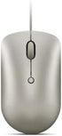 Lenovo 540 USB-C Wired Computer Mouse for PC, Laptop, Ambidextrous Design, Compact Size - Sand