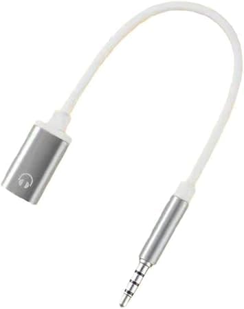 Zhuluck Silver 3.5mm Male to TypeC Female Audio Cable Cord 3.5mm Analog Cable