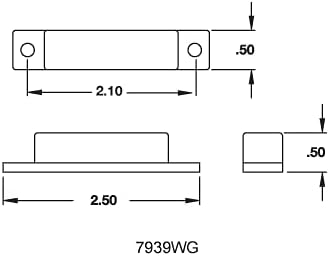Honeywell 7939WG-WH - Ademco Surface Mount Contacts (White)