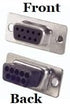 DIY Kit D-Sub Connector Crimp Unshielded Plastic Hood (DB9, Female)