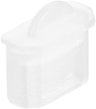 uxcell 20pcs Micro Silicone Protectors Male Port Anti Dust Cap Cover Clear