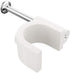 Pro-Grade Cable Clips with Steel Nails, 5mm, 7mm, 9mm Wire Holders, 100 Per Size, UV Resistant Plastic