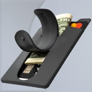 Silicone Phone Card Holder Pocket with Stand - Stick On Wallet, Adhesive Credit Card Pouch for iPhone & Samsung Galaxy