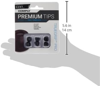 Comply Memory Foam Replacement Earbud Tips for Sony True Wireless Earbuds, Black, Large (3 Pairs)