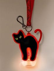 PocketBac Bath Body Works Hand Sanitizer Holder LED Spooky Cat, Pink