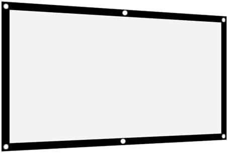 VBESTLIFE 60inch 16:9 Thicken Portable Non Crease Foldable Projection Screen,Soft White Polyester Projector
