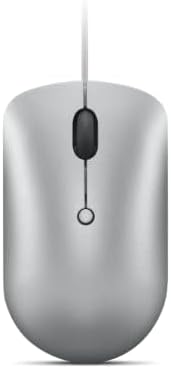 Lenovo 540 USB-C Wired Connection Computer Mouse for PC, Laptop, Computer with Windows or Chrome OS - Ambidextrous Design - 4 Button - Compact Size - Cloud Grey by Lenovo