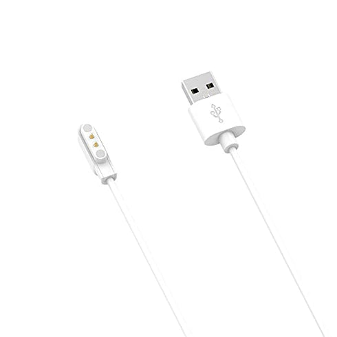Compatible with LESHIDO Smart Watch Charger, Magnetic USB Charging Cable Replacement Charger Cable Compatible with LESHIDO CS08 1.85" Smart Watch / ANDFZ CS08 Smart Watch / CS08 Smart Watch (White)