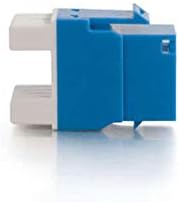 C2G 03796 Cat5e RJ45 Unshielded Keystone Jack, Blue
