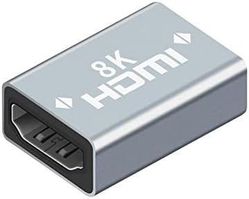 HDMI Female to HDMI Female Adapter | Aluminum Portable Adapter | Compatible with HDMI Devices, 4K@60Hz