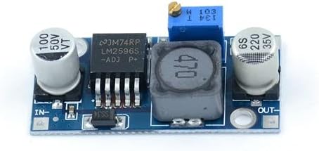 6 Pack LM2596 DC-DC Buck Converter, QEBIDUM Adjustable DC to DC Step Down Module for High Efficiency Power Supply