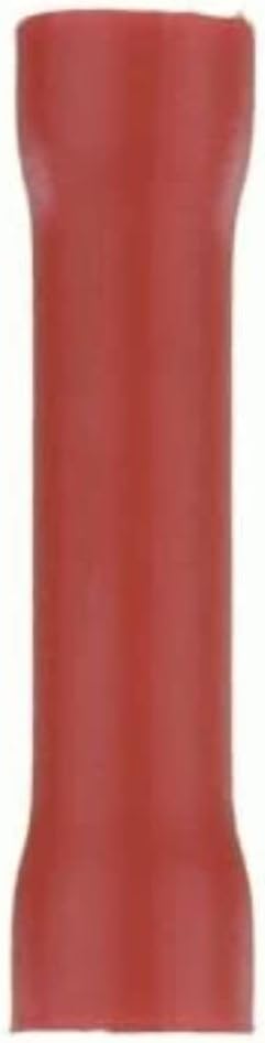 Install Bay RVBC825 8-Gauge Red Vinyl Butt Connector, 25-Bag