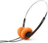 Orange Retro Over-Ear Headphones, Lightweight Vintage Earphones, Hi-Fi Stereo Headset for Most Mobile Phones Playback