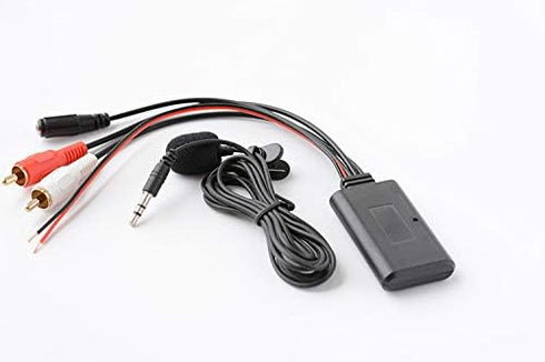 Car 12V Aux Bluetooth 5.0 Adapter Module Music Receiver Car kit with 2 RCA Input Aux Audio for Car Radio Stereo Speaker