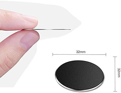 LsvtrUS (2 Adhesive Metal Plate Mounting Kits Stickers, Universal Discs Magnet Patch Compatible with Air Vent Magnetic