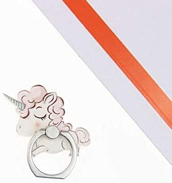 4Pcs Cute Unicorn Sea Shell Phone Ring Holder, 360 Rotation Finger Grip Kickstand for Cellphones and Tablets