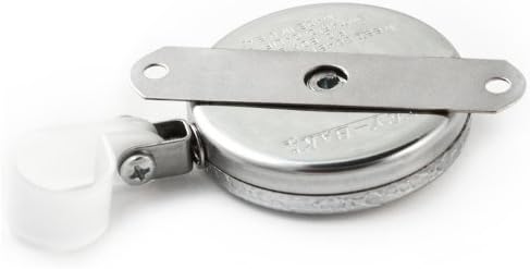 KEY-BAK Industrial Retractable Reel with 48" Stainless Steel Cable, Chrome Front