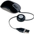 Targus Compact Mouse with Blue Trace Technology, Adjustable Cord, Black/Gray (AMU75US)