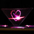 3D Hologram Pyramid Display Projector Video Stand, Portable for Smart Mobile Phone
