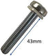 M8 x 43mm TV Mounting Bolts - Compatible with Samsung TVs