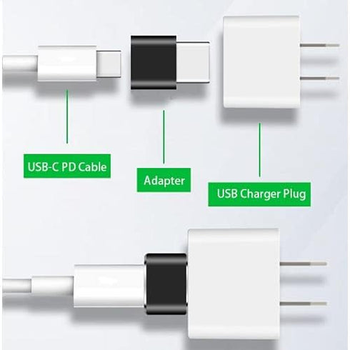 Generic USB C Female to USB Male Adapter for iPhone 11 12 13 Mini Pro Max, Airpods M1 iPad Air 2020 2021, Samsung