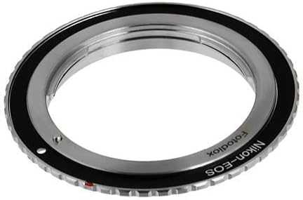 Fotodiox Lens Mount Adapter for Nikon Nikkor F Mount D/SLR Lens to Canon EOS (EF, EF-S)