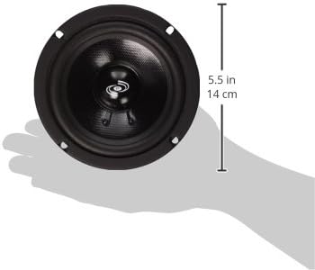 Pyle 5 Inch Woofer Driver - Upgraded 200 Watt Peak High Performance Mid-Bass Mid-Range Car Speaker, Black