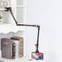 Adjustable Articulating Magic Arm with Clamp and Phone Holder Clip for Desk Mount, Cell Phone Tripod