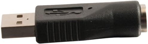 C2G Legrand USB to PS/2 Adapter - Male to Female for USB Mouse and PS/2 Keyboard - Black, 1 Count
