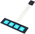 3Pcs 1x4 Matrix Array Membrane Switch 4 Key Matrix Keyboard Membrane Keys 68*20mm 5Pin Dupont for Keyboard