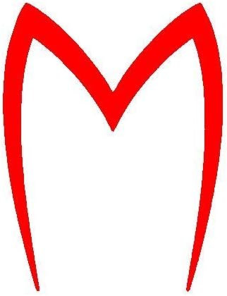 SPEED RACER 80's Cartoon Mach 5 Logo Vinyl Stickers, 5.5" Decorative Die Cut Decal for Cars and Laptops