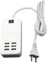 6 Ports USB Charger Hub - Desktop US Plug AC Power Wall Travel Charging Adapter Slots Charging Station