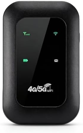 LICAEVEY 4G Portable WiFi Hotspot, 300Mbps High Speed Mobile Router with SIM Card