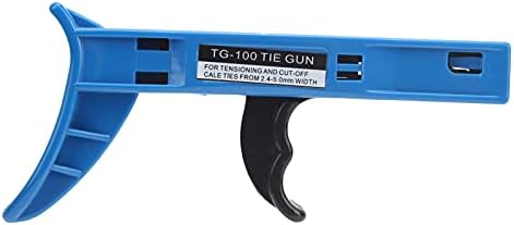 Nylon Ties Gun Plastic Fastening Tool, Cable Tensioner Cutting Hand Tool for 2.4-4.8mm Nylon Cable Tie