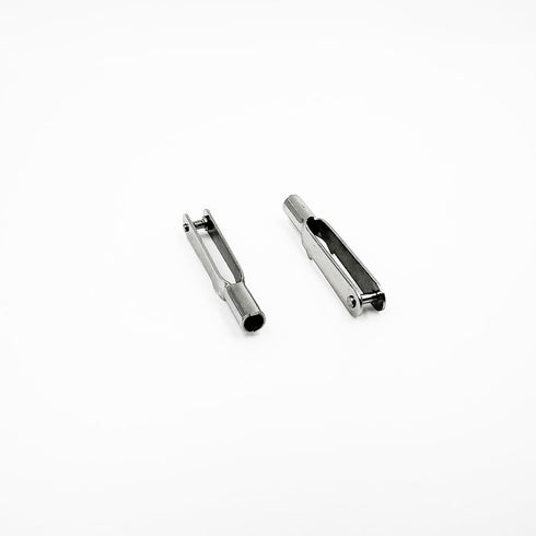 URIMPAVIDO 10PCS M3 Thread Self-Locking Metal Clevis Quick Link Steel Clevis for Fix Wing RC Airplane Helicopter Model