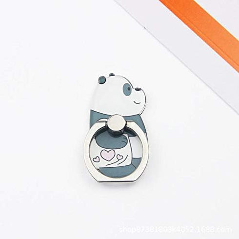 4Pcs Cute Phone Ring Holder Stand, Panda Grip | Bear Panda Mobile Phone Stand Holder 360 Rotation Finger Ring Grip