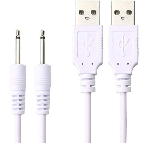 2 Pack Wand Charger Replacement DC Charging Cable Set for Paloqueth, Tracys Dog Beauty Instrument USB Charger