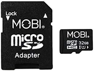 MOBI 32GB MicroSDHDC Memory Card and Adapter, Micro SD Card