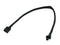 12" PWM 4 pin Extension Cable with Black Sleeving, # FC44PWM-12BKS